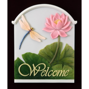 Dragonfly welcome plaque
