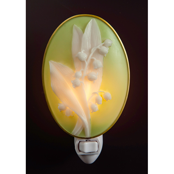 Lily of the Valley Cameo Night Light (Minimum of 2 per design)